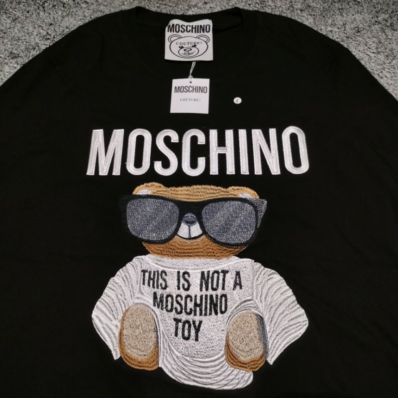 READY BISA COD !!! KAOS T-SHIRT MOSCHINO BEAR PREMIUM HIGHT QUALITY FULLTAG&amp; LEBEL ( FULL BORDIR ) BESTSELLER!!