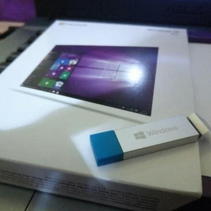 Win 10 Pro Usb Windows 10 Professional Full Box Original Usb Fpp Terlaris