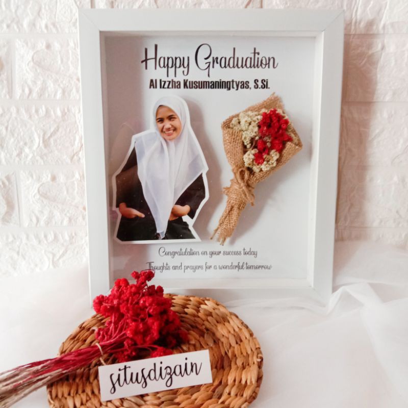 Edelweis pop up frame / kado wisuda / kado unik / kado lucu