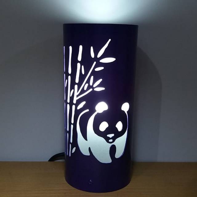  Lampu  Tidur  Hias Ukir LED handmade panda unik dinding  meja 