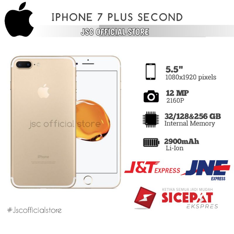 iphone 7 plus 32GB/128GB/256GB ALL OPERATOR Ex inter original
