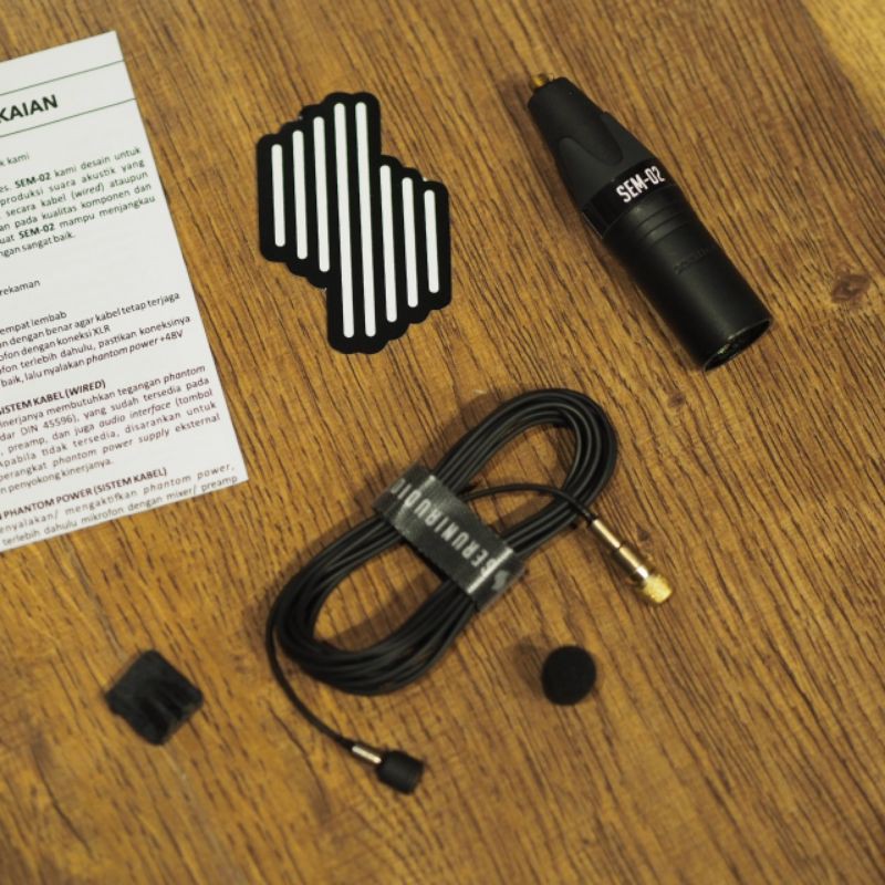 Mic Clip On SeruniAudio SEM02 Baru Gris original Bergaransi