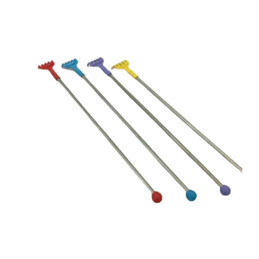 Garukan punggung - gagang stainless - ujung plastik