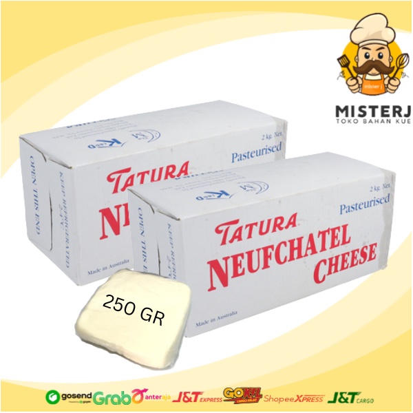 

Tatura Neufchatel 250gr TANPA ES BATU | Tatura Cream Cheese Plain | Made In Australia | Cream Cheese Tawar