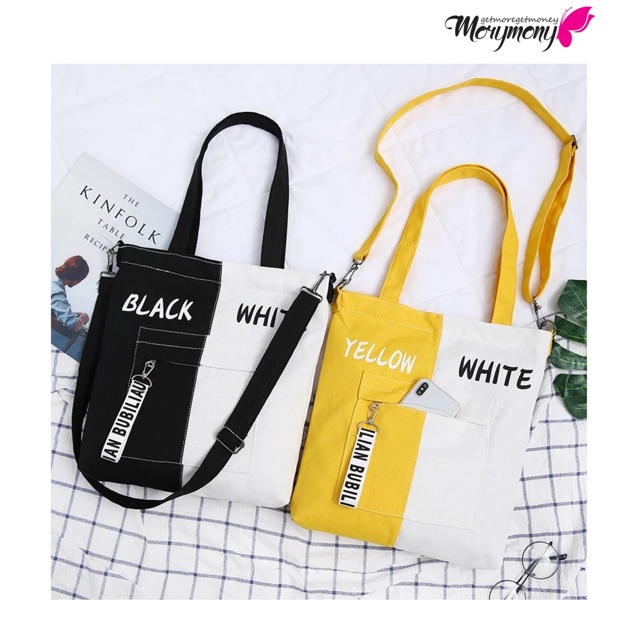 Tas Tote Bag Wanita Tas Batam Bag ZAMZAM TWO TONE