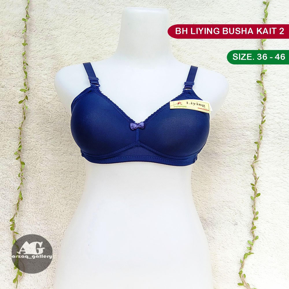 BH BUSA LIYING| Bh tanpa kawat cup full BH busa tanpa kawat  Kait 2 | Pakaian Dalam Wanita | Bra | Bh