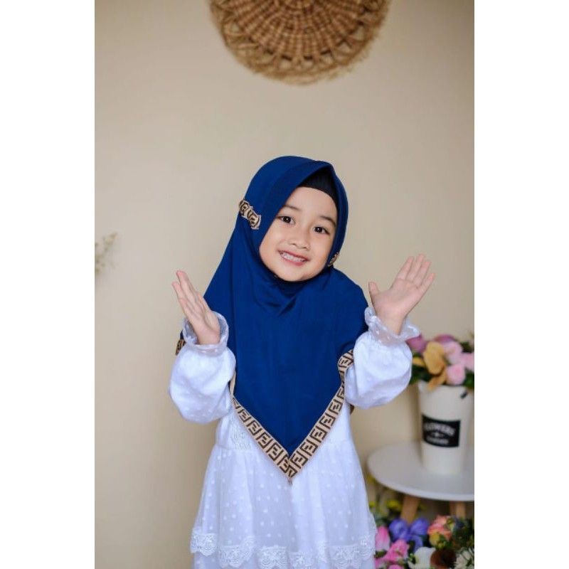 jilbab / anak / TK paud/ hijab /allsize 3-7 tahun/ FENDI