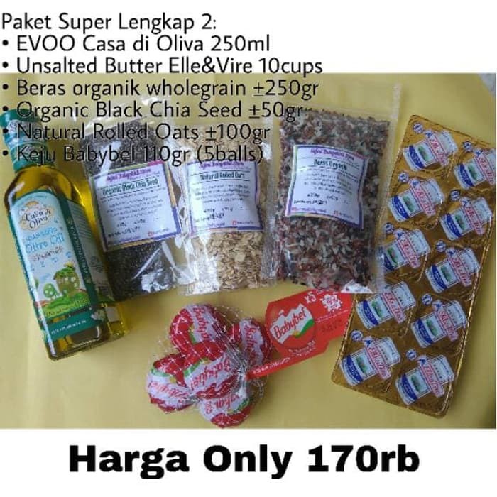 terlaris Paket Hemat MPASI EVOO , UB Elle & Vire, Keju Belcube Kiri Hot Sale!!! murah