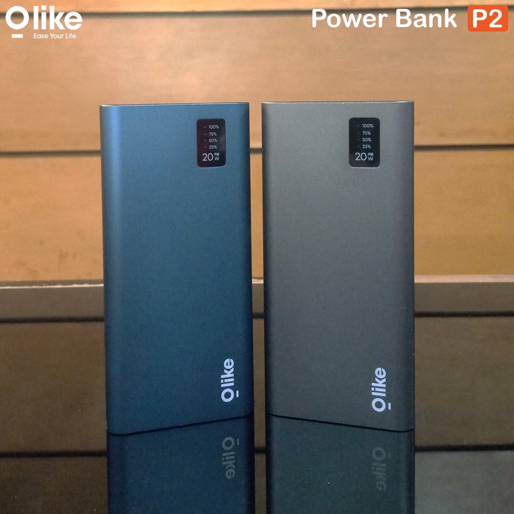 Olike Powerbank 10000mAh P2 Dual Port USB &amp; Type C Power Bank Super Fast Charging Quick 3.0