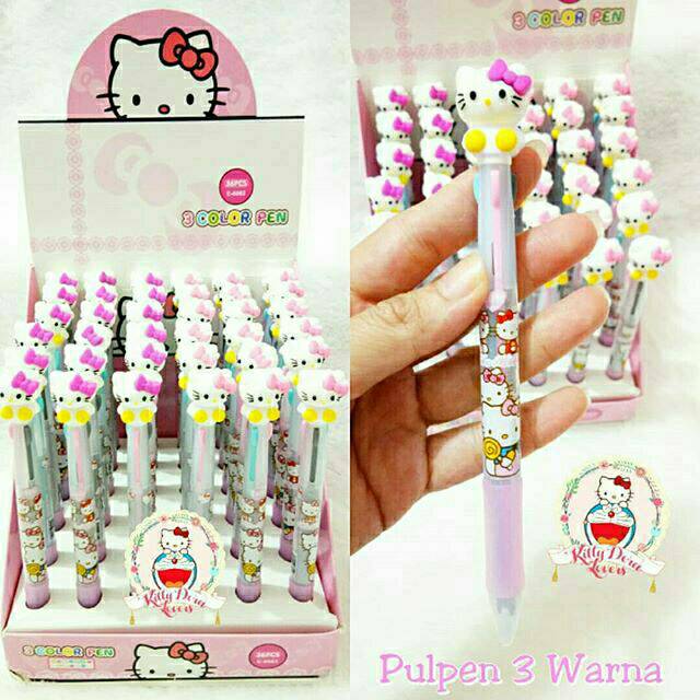 

Pulpen 3 warna Hellokitty / 6warna Tsumtsum