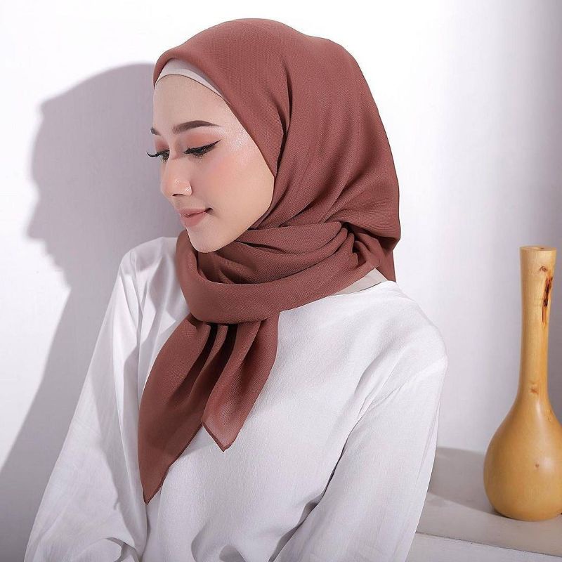 Bella square Jahit Neci "Warna Part I" hijab bela square jilbab bella square anti letoy bella square
