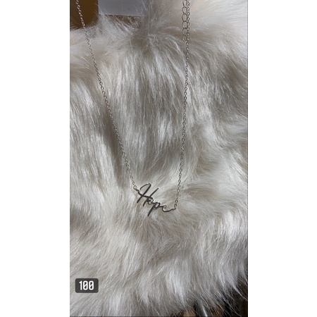 kalung Tulisan Hope HnM original