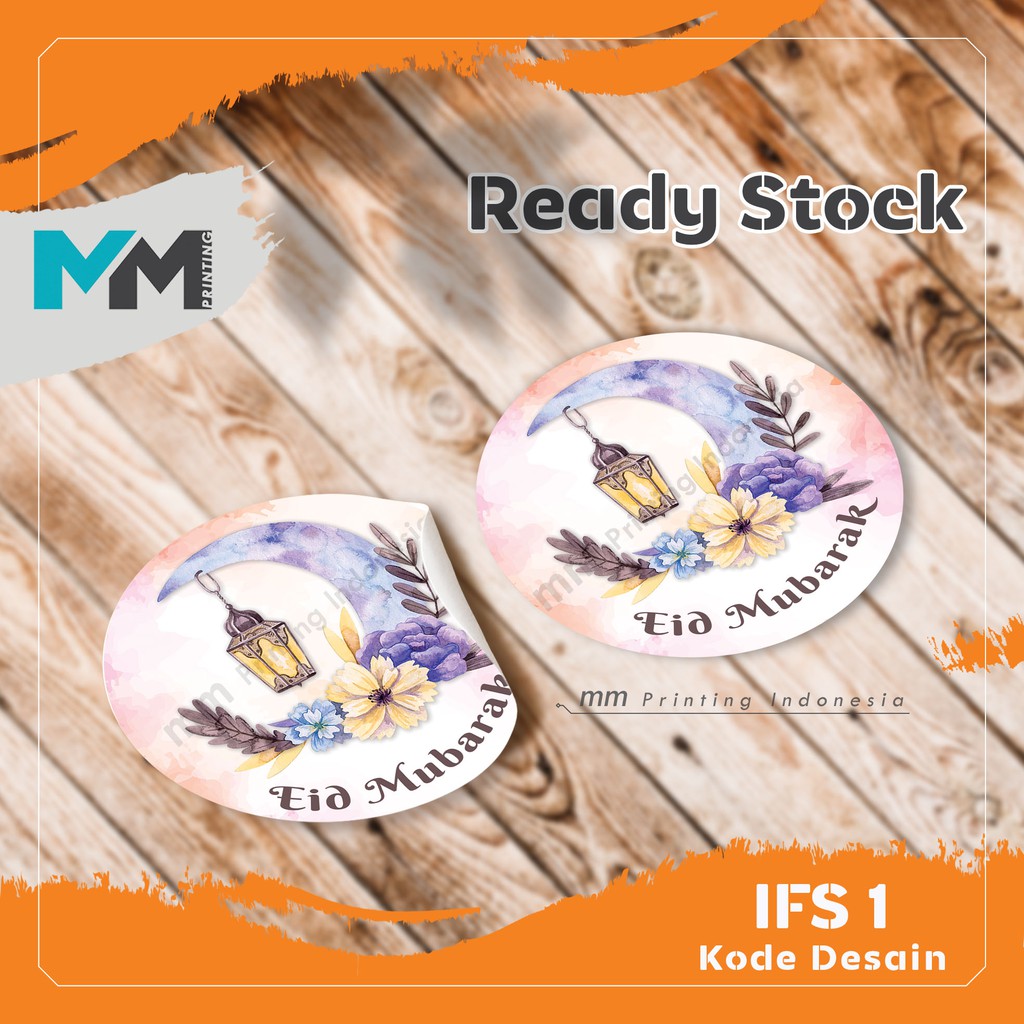 [20pcs]Stiker Idul Fitri/Stiker Lebaran/Stiker ucapan selamat hari raya-IFS 1 (Isi 20pc)