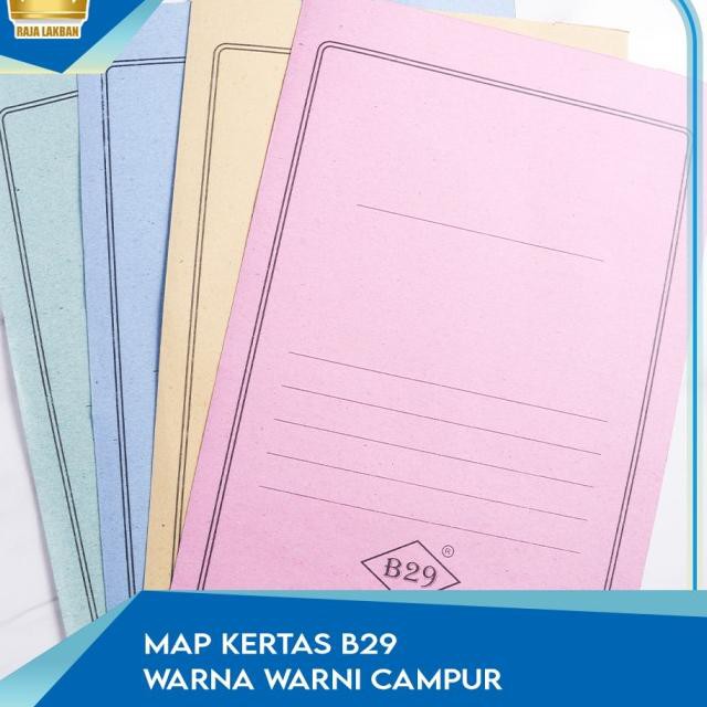 

℗ Stofmap / Stopmap / Map Kertas B29 WARNA WARNI Campur - 1 Pak ◌