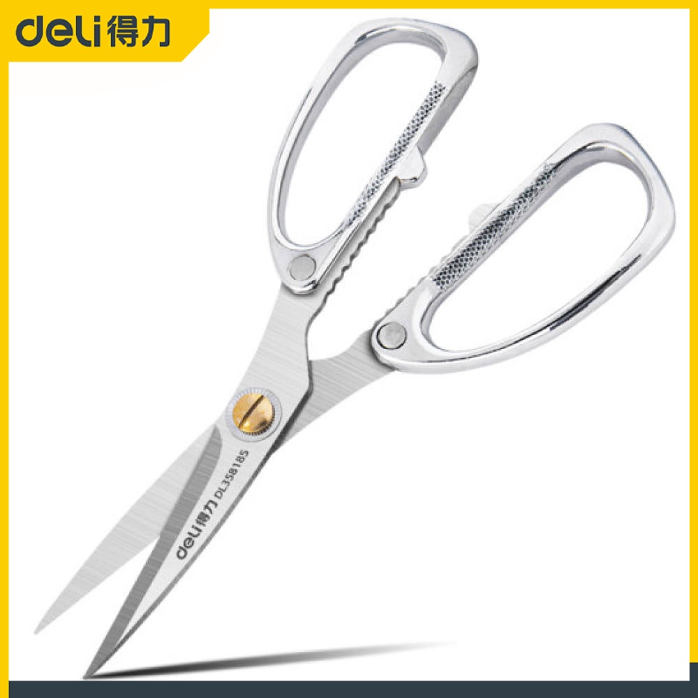 

Deli Heavy Duty Scissor / Gunting Kain Kardus Kerja Industri Stainless Steel Sangat Tajam DL358185/Alat Perkakas