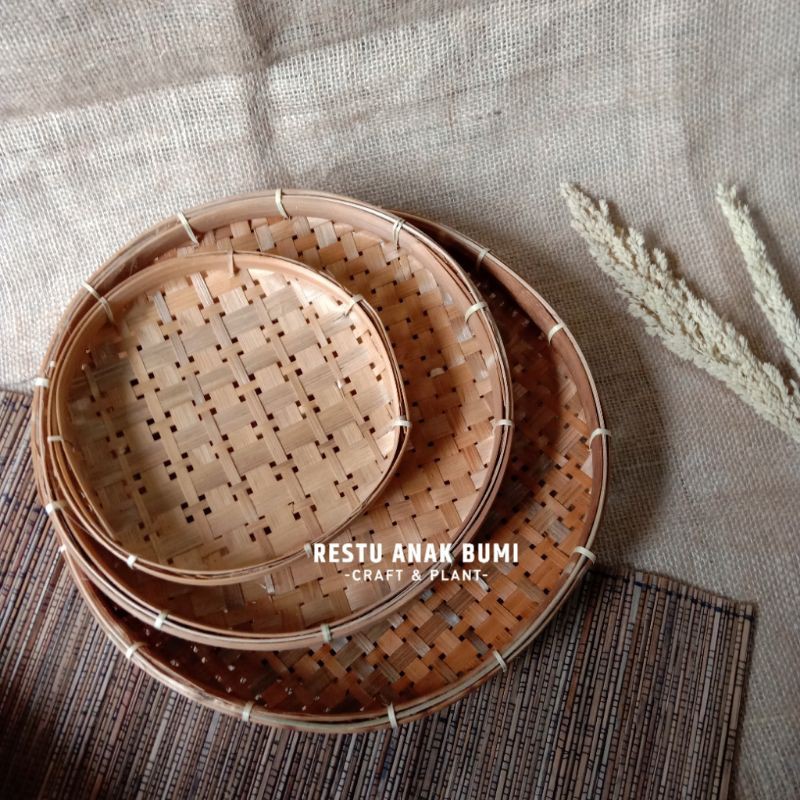 Piring Bambu Bulat|Piring Lalapan|Piring Saji