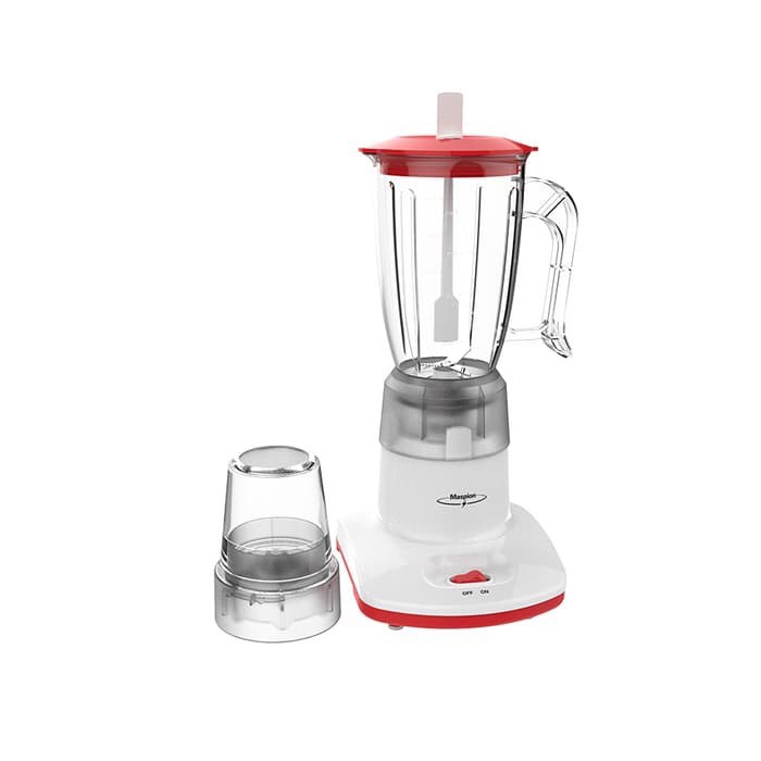 MASPION MT-1206 Blender With Dry Miller Plastik Anti Pecah Penghancur Penggiling Bumbu Serbaguna