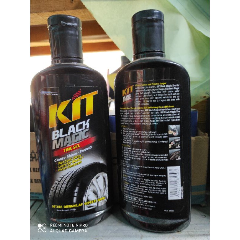 kit black magic  300 ml ( kemasan botol ) pengkilap ban motor dan mobil