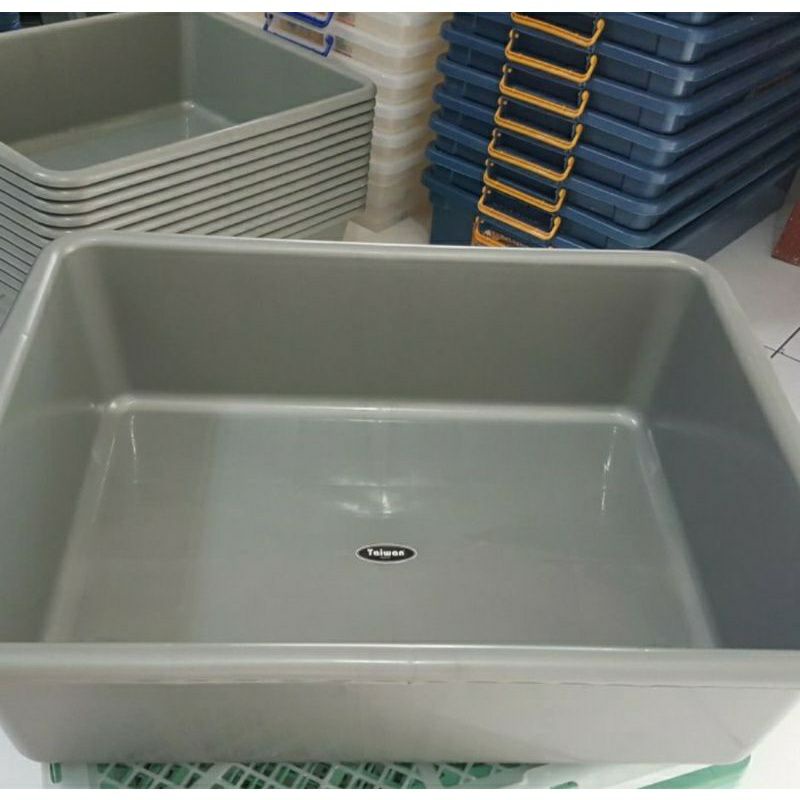 BAK BASKOM TAHU PLASTIK TAIWAN KOTAK JUMBO HIDROPONIK BAK PASIR KUCING BESAR