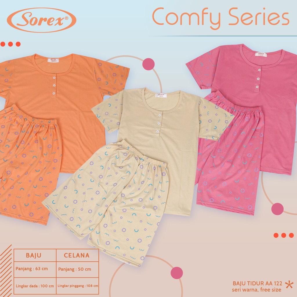 BANYAK JENIS SOREX BAJU TIDUR PIYAMA LENGAN PENDEK DASTER COMFY SERIES CHILL SERIES PAKAIAN WANITA