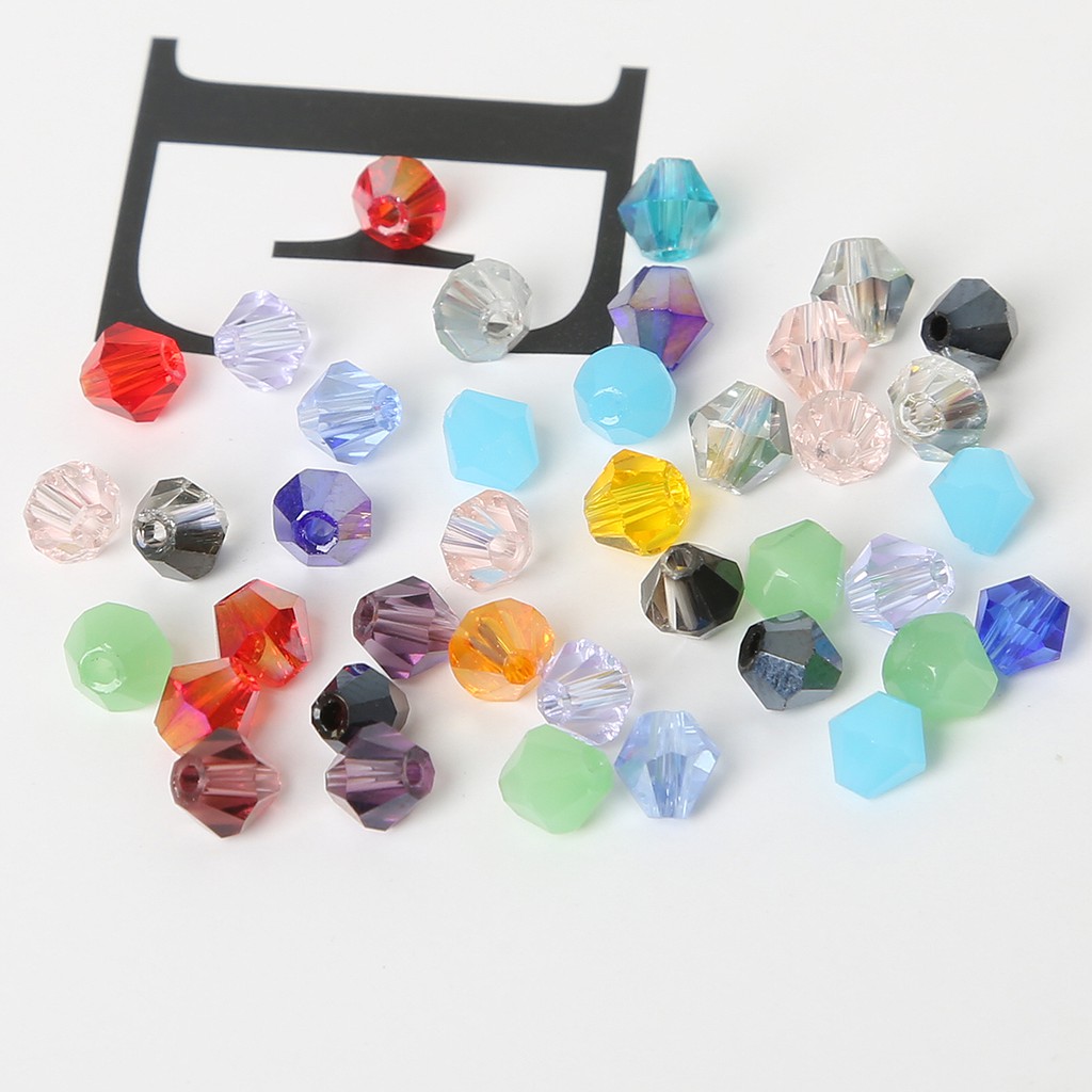 135pcs Manik-Manik Kaca Warna-Warni Ukuran 3mm Untuk Membuat Perhiasan Diy