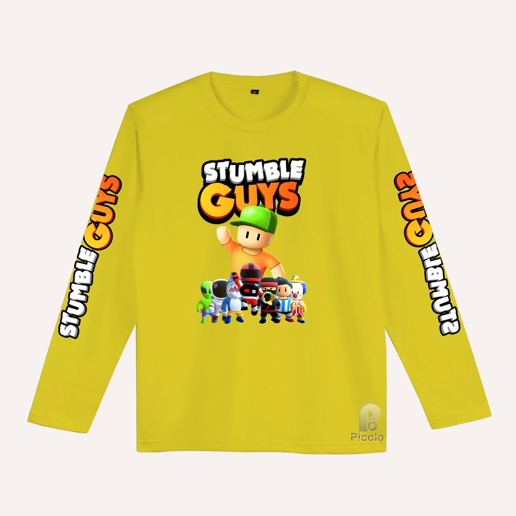 BAJU KAOS  ANAK STUMBLE GUYS BAHAN PREMIUM LENGAN PANAJNG EDSI TERBARU