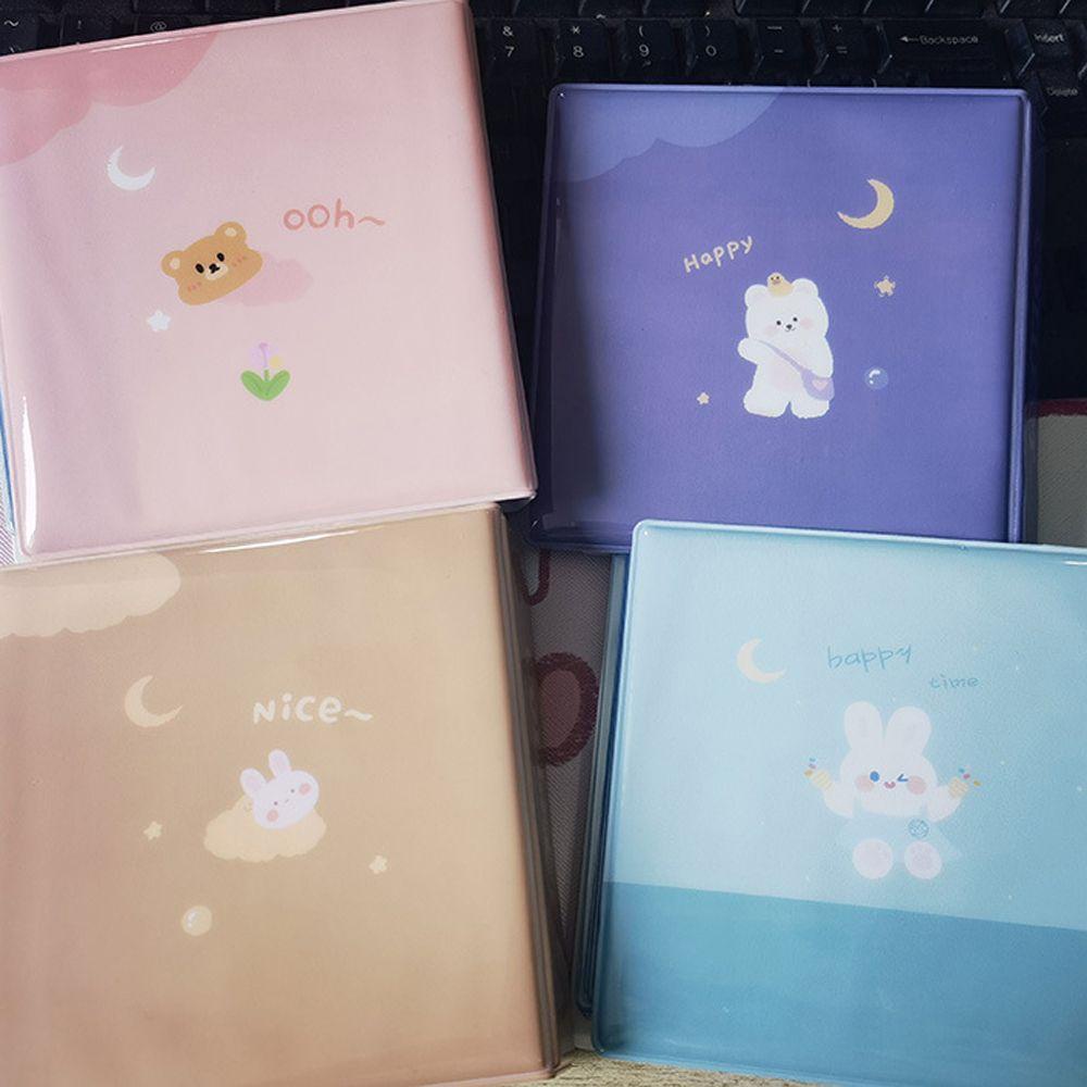 Needway   Cinta Berongga Album Kawaii Card Holder PVC 6x6 Penyimpanan Foto Buku Cat Minyak Buku Cap Buku Pengawet Persegi 10x10 Lukisan Cat Air Idol Card Sleeve