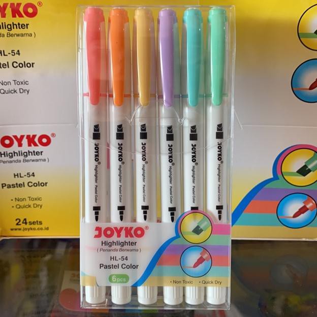 

rY7Code Highlighter dan Spidol ( 2 in 1 ) warna Pastel HL-54 HL54 Joyko(L7X5) (ready)