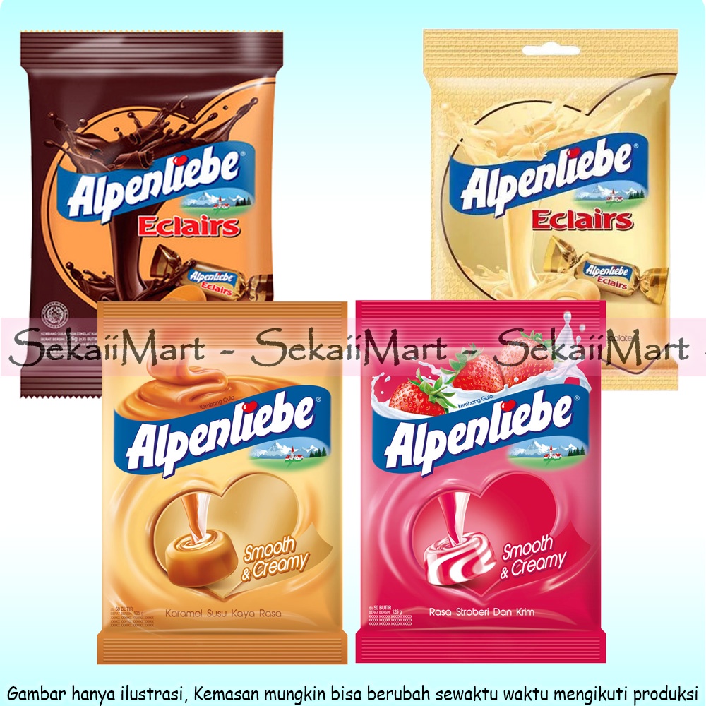 

ALPENLIEBE Milk Caramel Candy Kemasan Kantong All Variant - Alpenlibel Candy