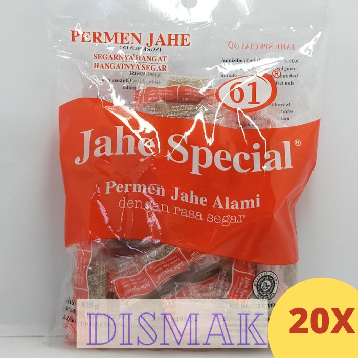 

Permen Jahe 61 (20 bungkus)