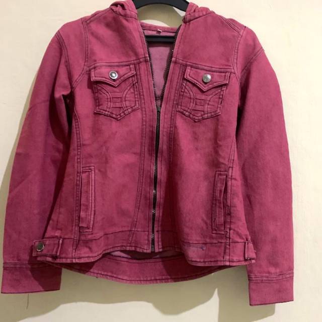 (SECOND) Jaket Denim Kupluk