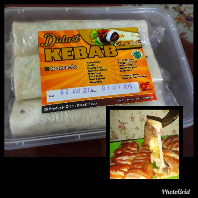 

Kebab Mozarella frozen isi 6 uk sedang