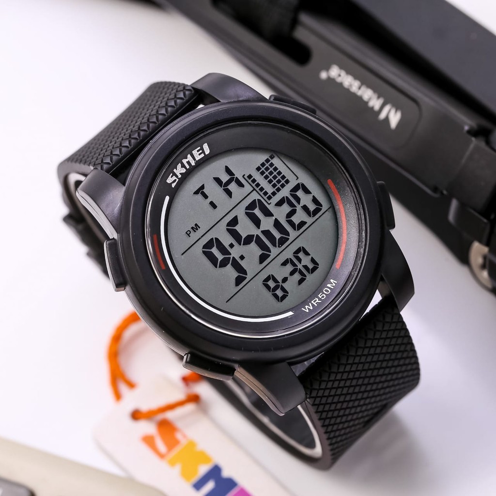 Grosiran Jam Tangan Pria 704725 TL Digital Tali Strap Rubber Include Box Exclusive &amp; Baterai Cadangan (COD)