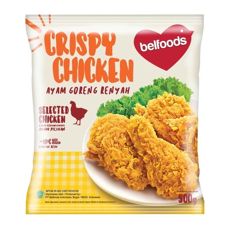 AYAM GORENG RENYAH BELFOODS 500GR HALAL CRISPY FRIED CHICKEN