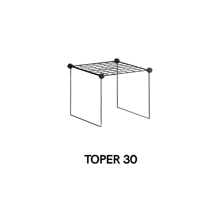 Serba 30 BLACK/Rak Besi Penyimpanan Tanaman, Buku, Tas Serbaguna Bongkar Pasang Kotak/Rak Besi Murah