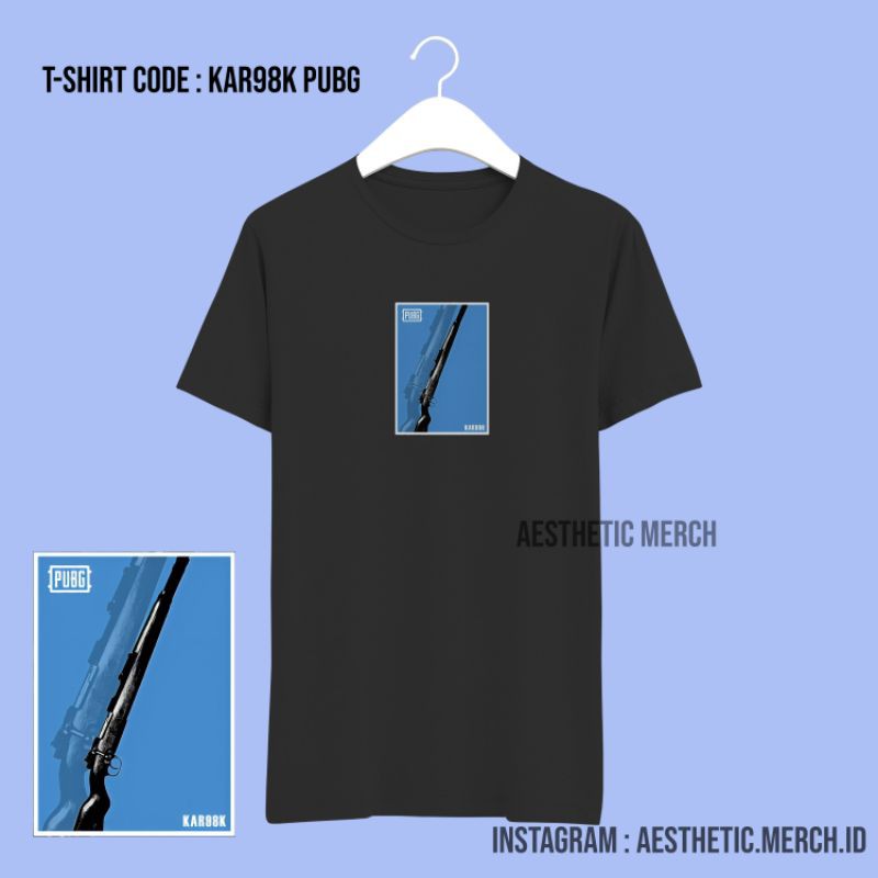 T-shirt Gaming / T-shirt Pubg / Kaos Pubg KAR98