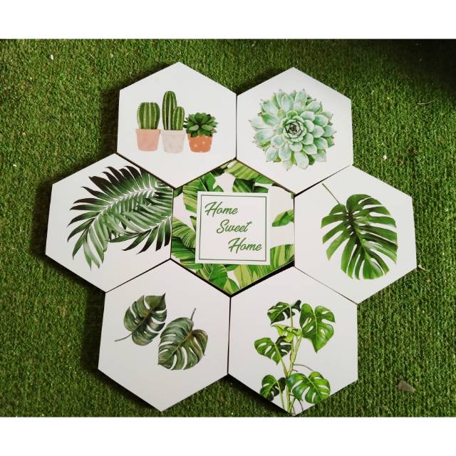 Promo Walldeco Hexa Motif Tropical 1 lV1RbycEdNEzj