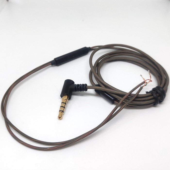 With Mic Crystal Copper DIY Earphone Repair Cable Replacement