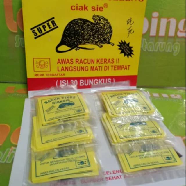 racun ciak sie tikus celeng obat pembasmi super murah 30bks