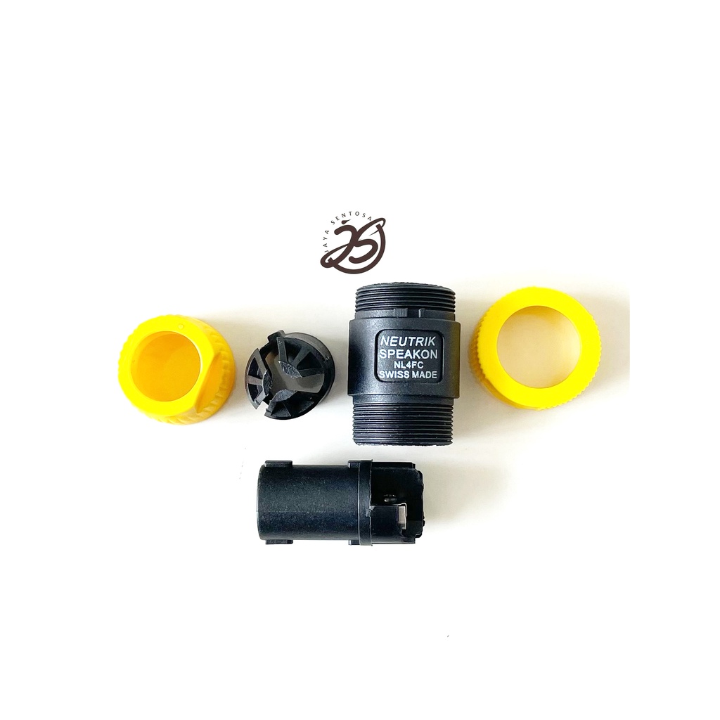 JACK SPEAKON / SOCKET SPIKON JACK / SOCKET SPIKON MALE 4 PIN NEUTRIK SPEAKON DENGAN BUNTUT 5 WARNA