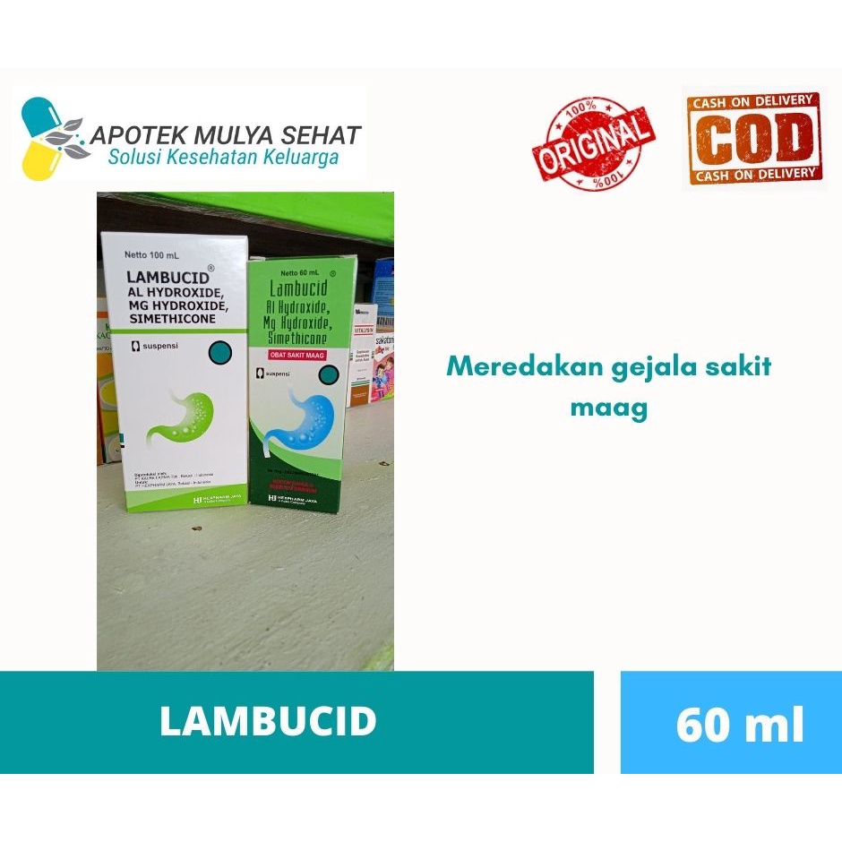 Lambucid Syrup / Lambucid 60 ml / Lambucid 100 ml / untuk lambung / obat maag