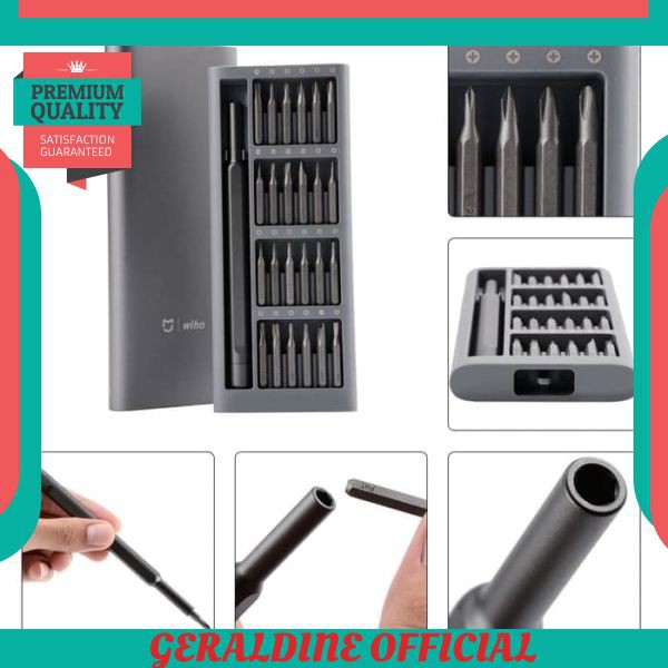 BEST SALE Xiaomi Mijia Wiha Obeng Screwdriver Set Premium 25 in 1