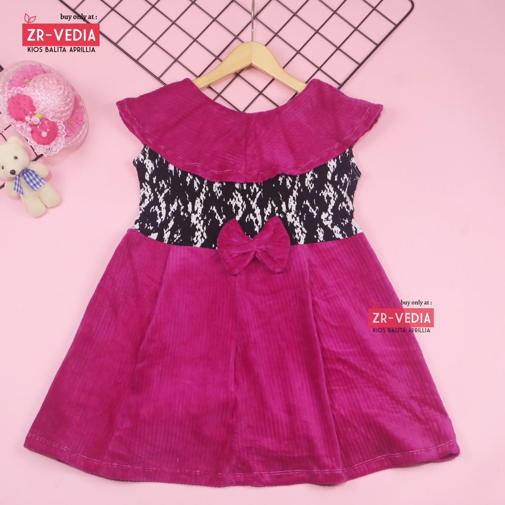 Dress Najwa uk 5-6 Tahun / Dres Import Anak Perempuan Gaun Pesta Grosir Baju Cewek Murah Yukensi