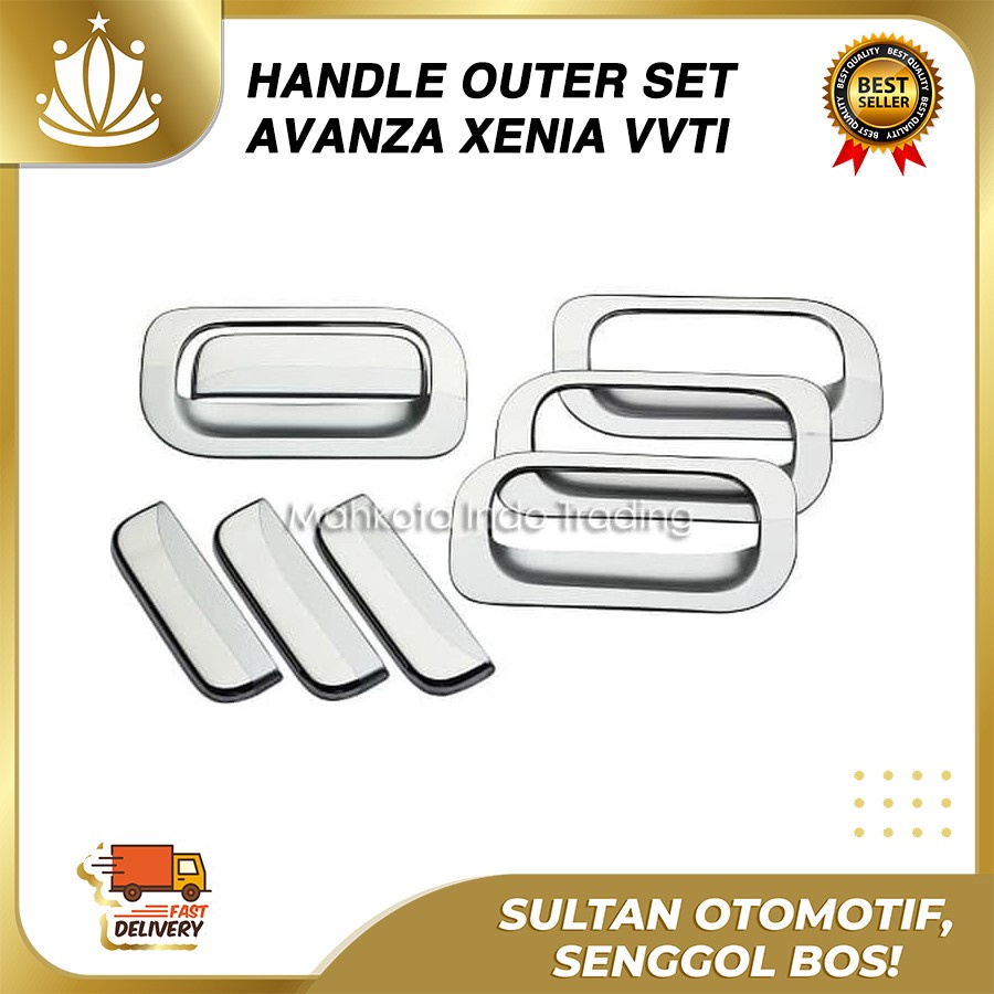 Paket Cover Handle + Outer Avanza Xenia Lama Old / New Full Chrome