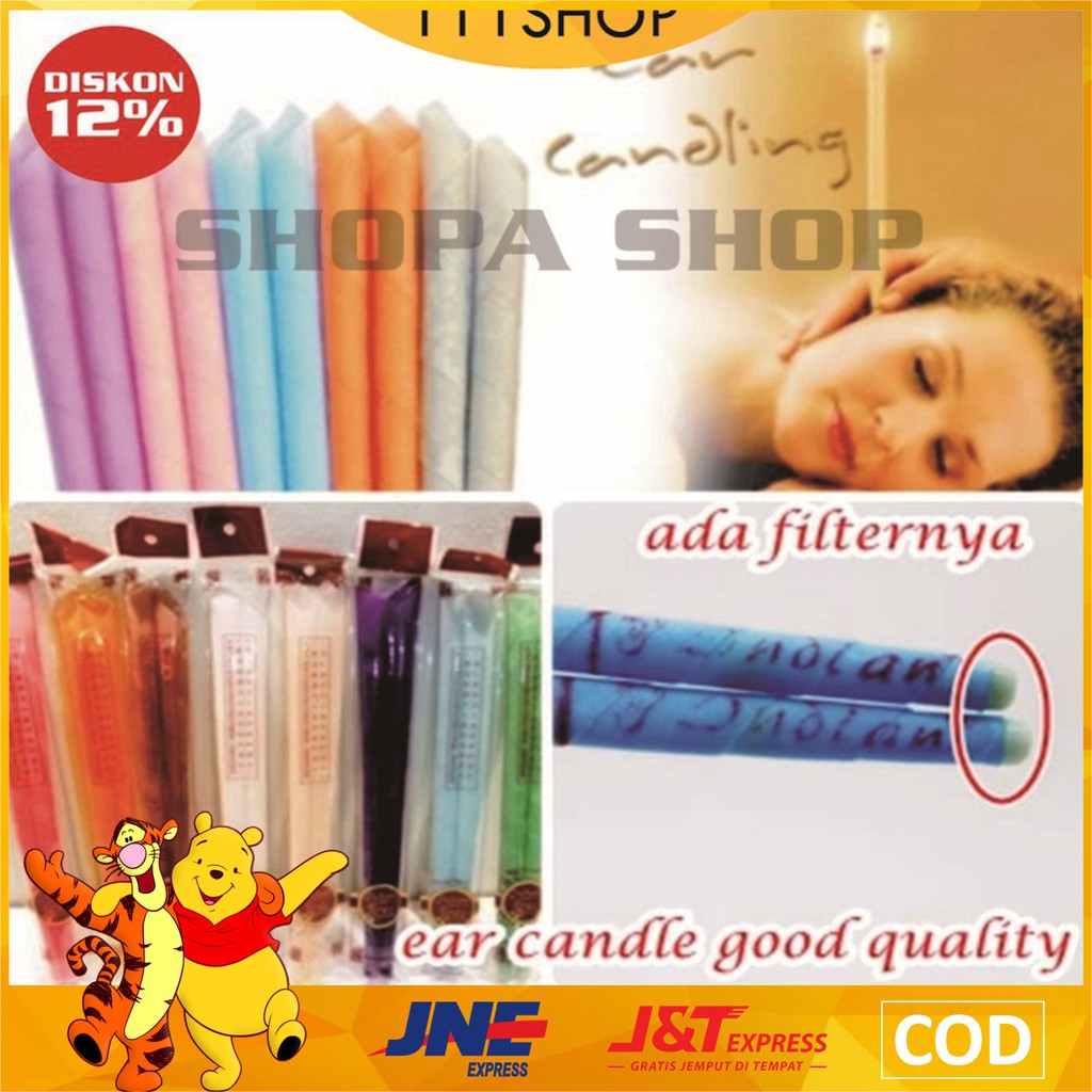 [HARGA 1 BIJI] Ear Candle TEROMPET Indian Original Terapi Telinga Aromaterapi