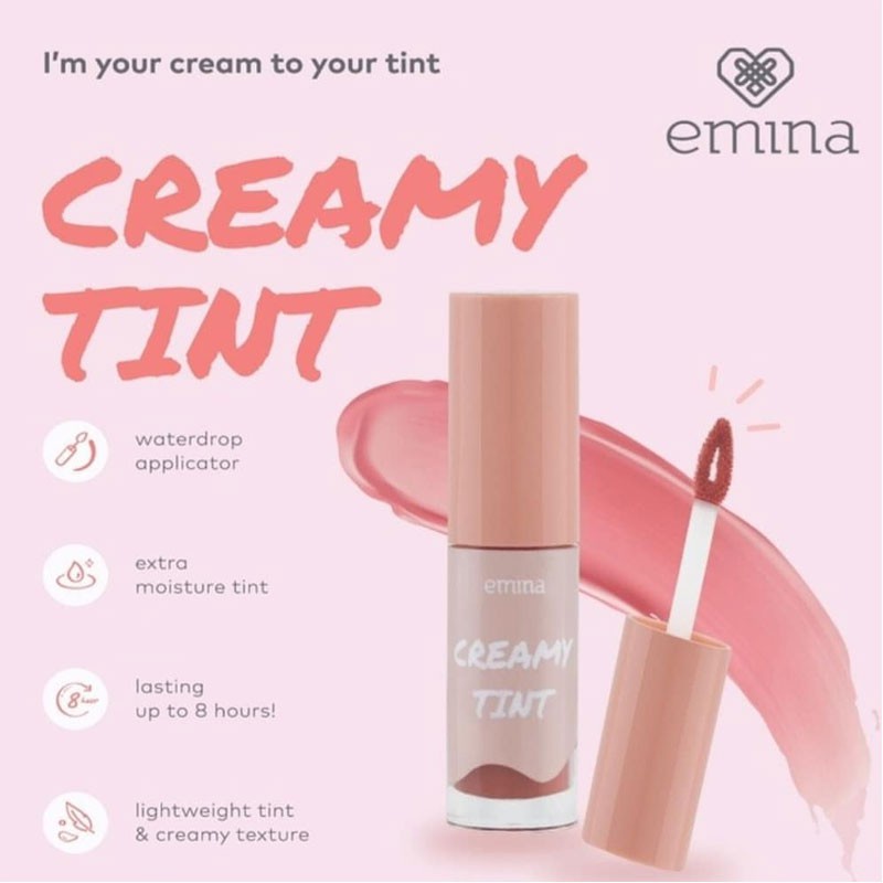 EMINA Creamy Tint NEW 1-5 3.6g | lip tint creammy emina creamytint (KIM)