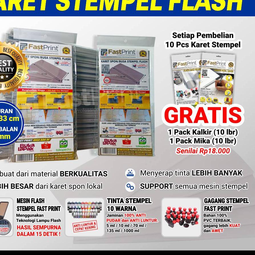 

Kekinian Karet Spon / Busa Stempel Flash Kilat Warna 시