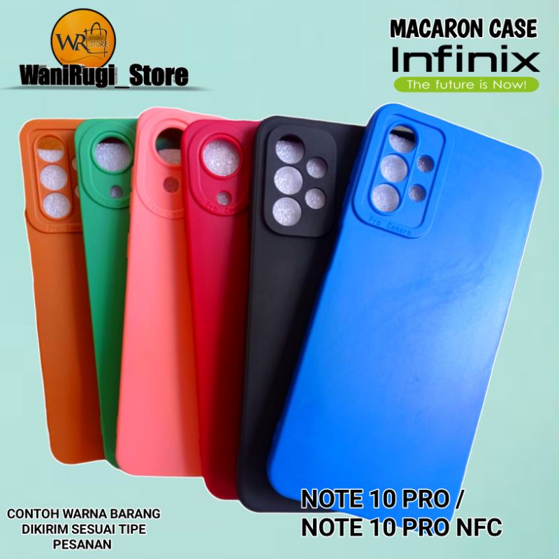 Casing Softcase Infinix Note 10 pro / Note 10 Pro NFC Candy Macron Safety Camera