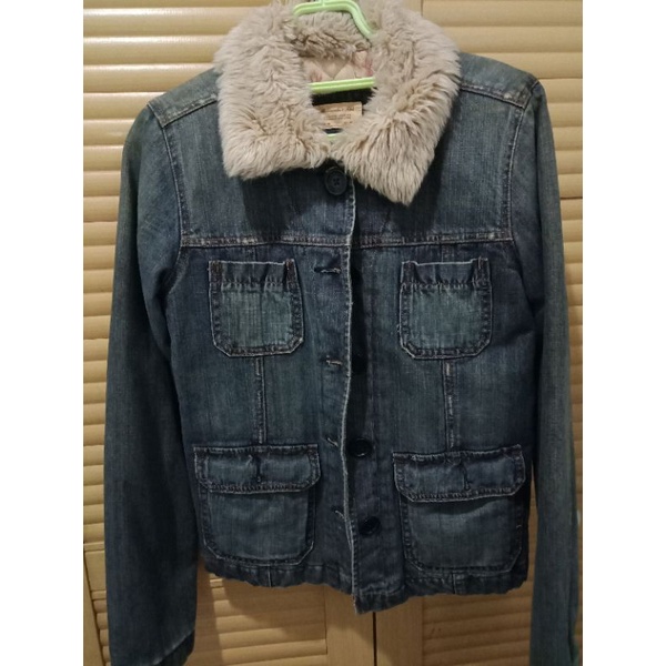 Jaket Denim Abercrombie & Fitch Original