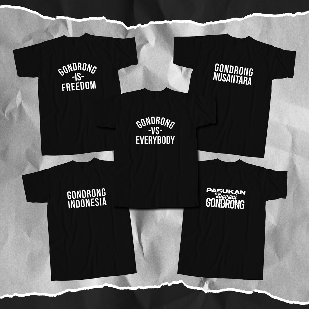 Kaos gondrong indonesia | baju gondrong bukan kriminal | gondrongers indonesia | kaos gonrong antik 